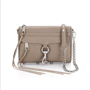 Rebecca Minkoff Mini mac crossbody taupe tan grey